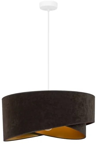 Brilagi - LED Luster na lanku LYRA 1xE27/15W/230V tmavohnedá/zlatá