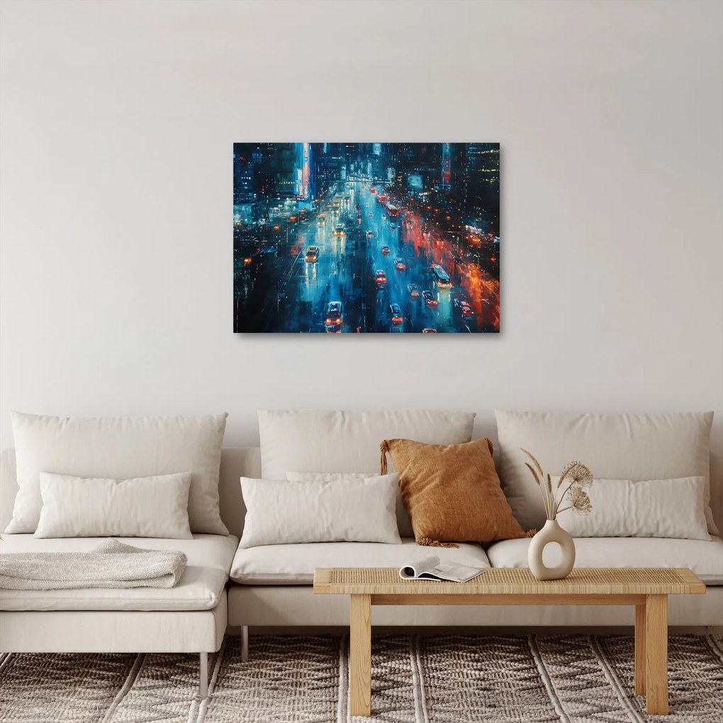 Obraz - Veľkomesto, olejomaľba (70x50 cm)