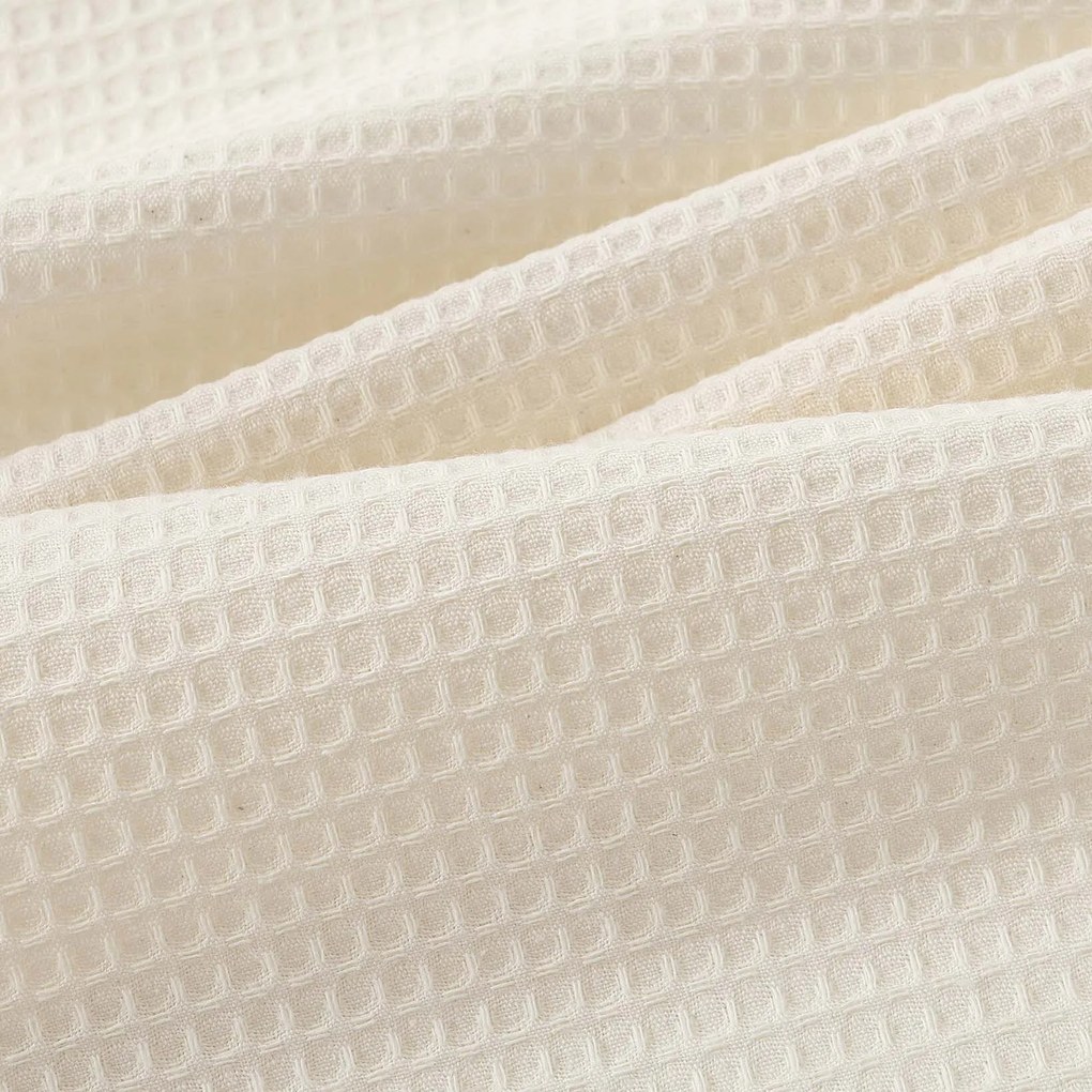 Goldea kuchynská vaflová utierka s výšivkou - chrpy na krémovom 50 x 70 cm