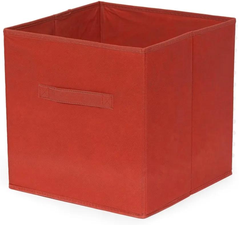 Červený skladací úložný box Compactor Foldable Cardboard Box