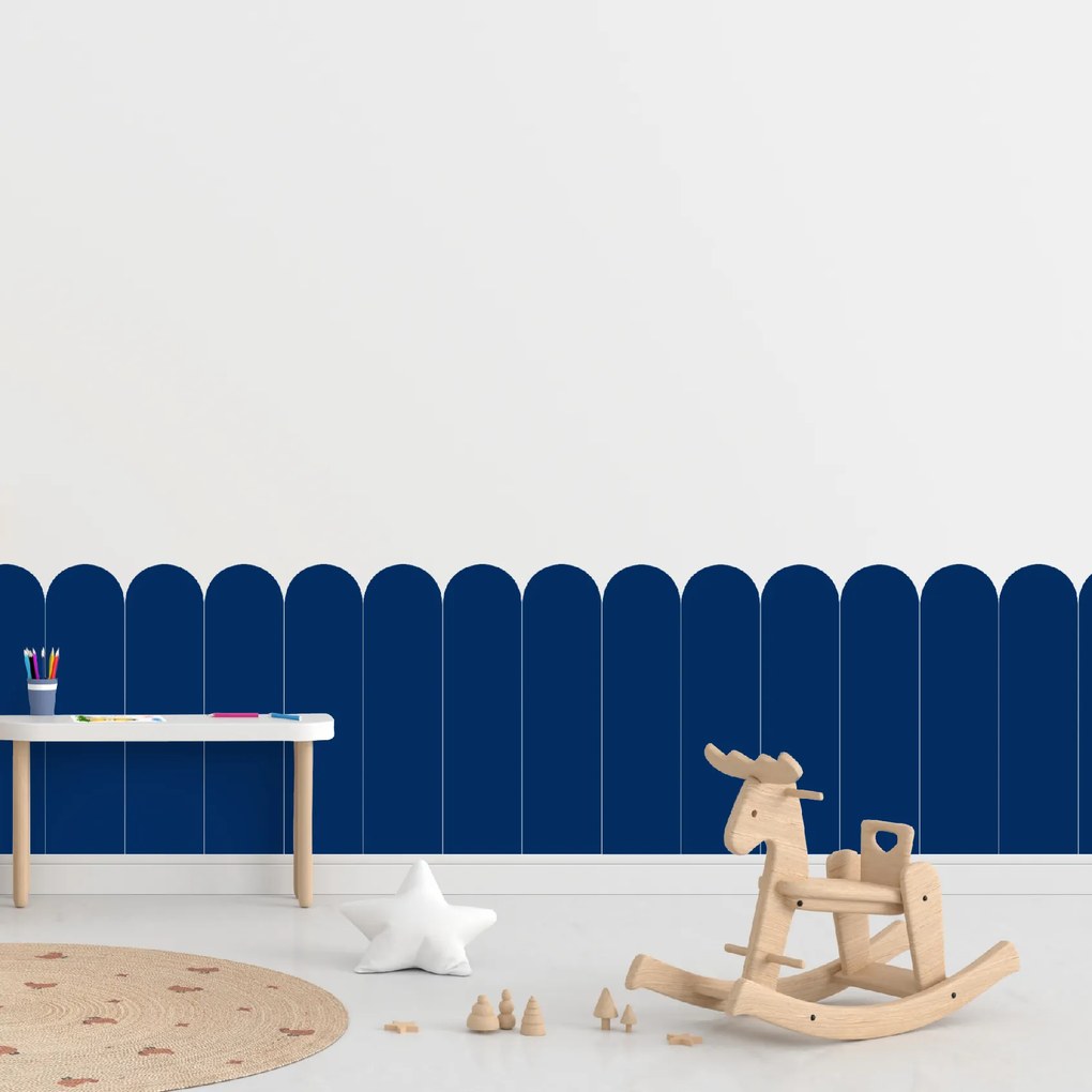 60x100cm Oblúk - Námornícka modrá farba - textilná nálepka na stenu Farba: Tmavá, Veľkosť: 60 cm