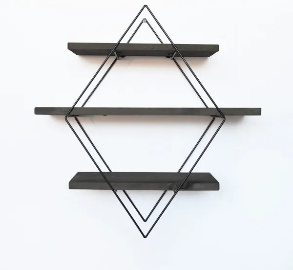 Nástenná polica 60x60 cm smrek