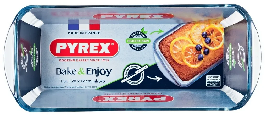 Pyrex Sklenená forma na biskupský chlebíček 1,5 l, 28 x 12 x 8 cm
