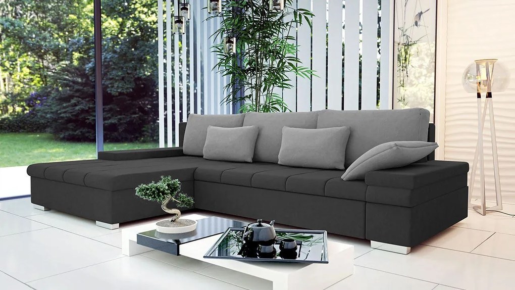 Rohová sedačka Kanton, Dostupné poťahy: Uttario Velvet 2979 + Uttario Velvet 2979 + Senegal 825, Strana: pravá