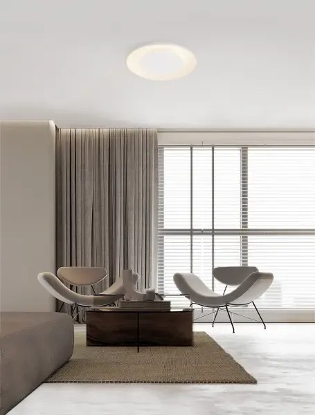 LED stmievateľné biele moderné stropné svietidlo Epos 60