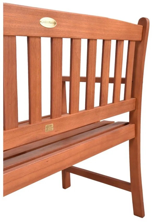 Hnedá drevená záhradná lavica Promotion – Garden Pleasure