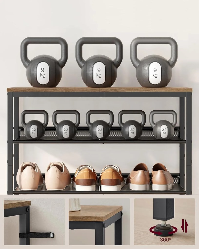 5-poschodový stojan na topánky 30×75×93 cm