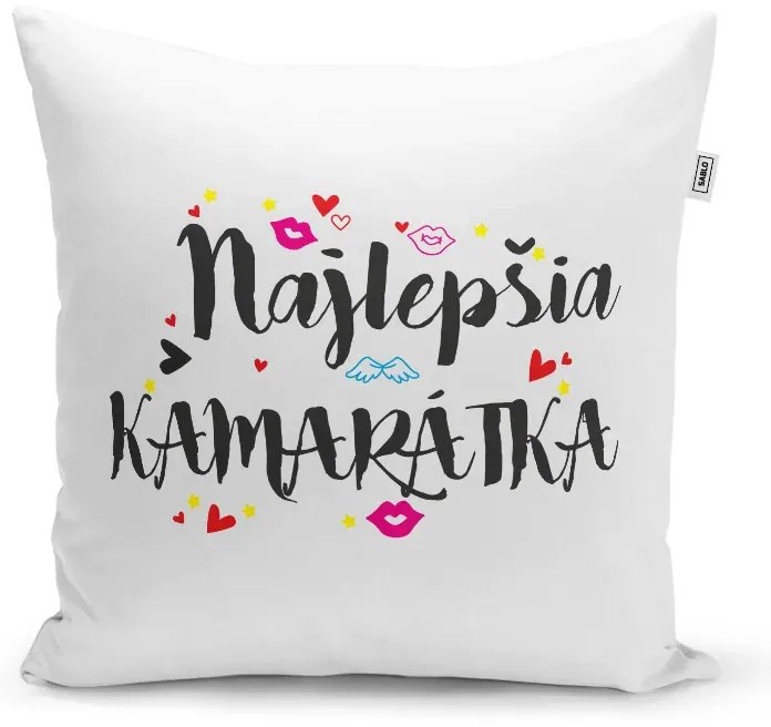 Sablio Vankúš Najlepšia kamarátka: 40x40 cm