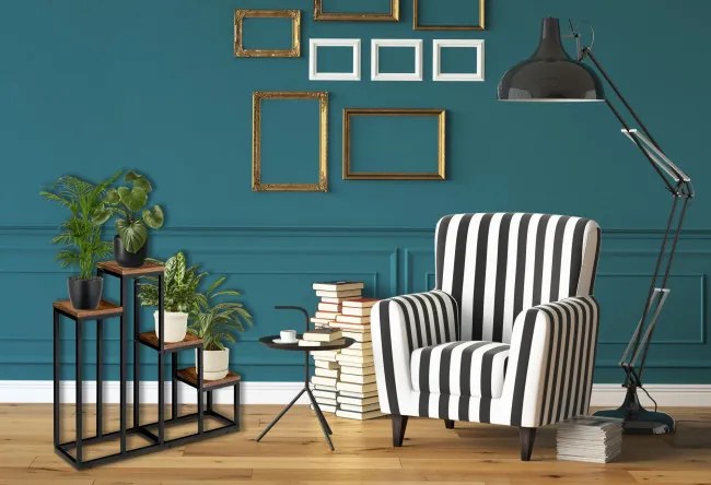 Stojan na kvety PALLEN čierny