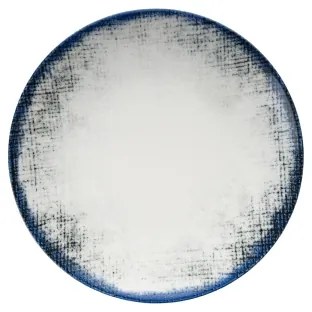 Jedálenská súprava 24 ks biela/modrá/porcelán