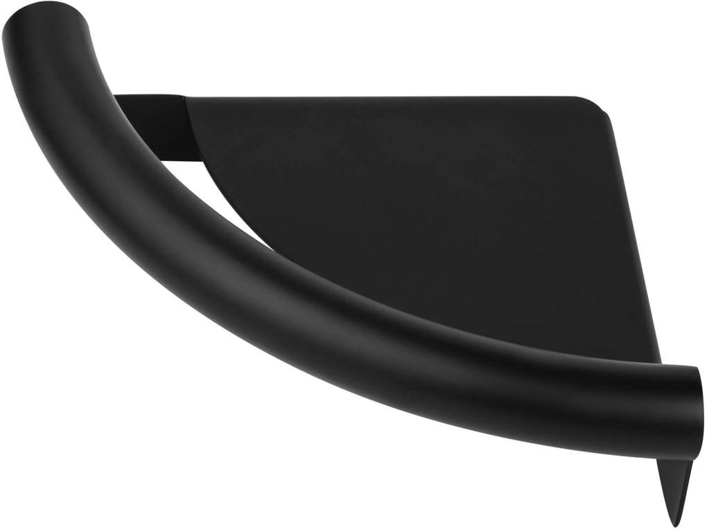 Deante Vital, rohová kovová polička, čierna, NIV_B41K