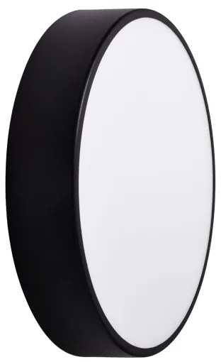 Kúpeľňové stropné svietidlo CLEO 3xE27/24W/230V pr. 40 cm čierna IP54