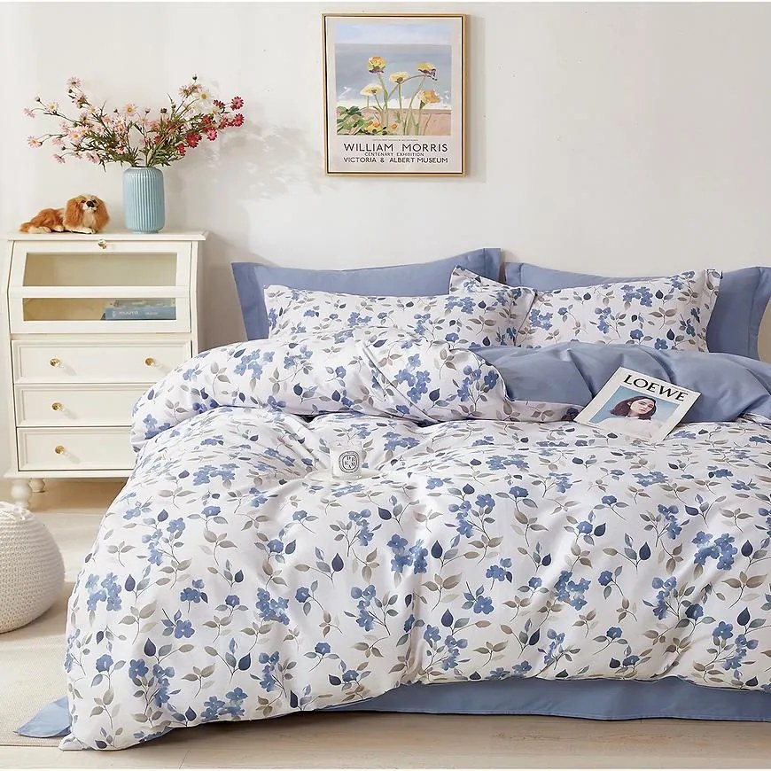 Posteľná bielizeň bavlnený satén ALBS-01335B 140x200 Lasher