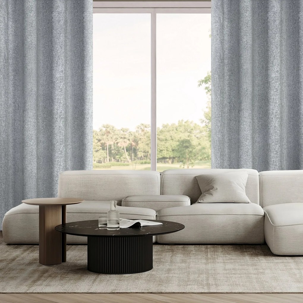 ZÁVES NA KRÚŽKOCH ADELINA 140X250 CM SIVÁ