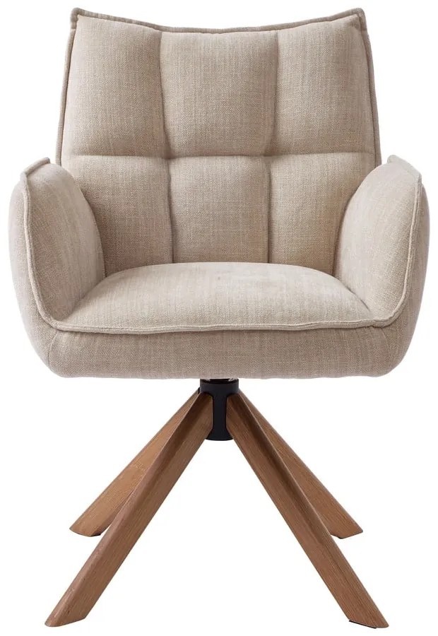 Krémovobiele čalúnené jedálenské kreslá v súprave 2 ks Marilla – Unique Furniture