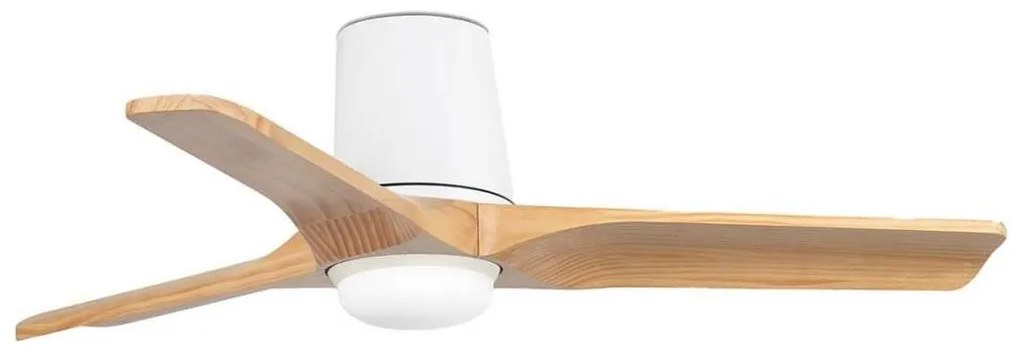 FARO 33836WT-1TW-LED stmievateľný ventilátor HEYWOODTUBS 10W/230V borovica/biela