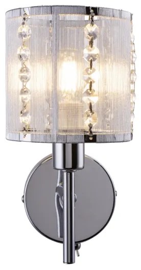 Globo 15091W - Nástenné svietidlo WALLA 1xE14/40W/230V chróm