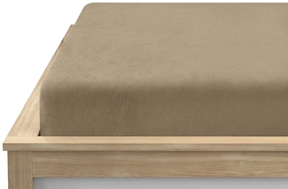 Plachta mikroplyš SOFT 90x200 cm hnedé