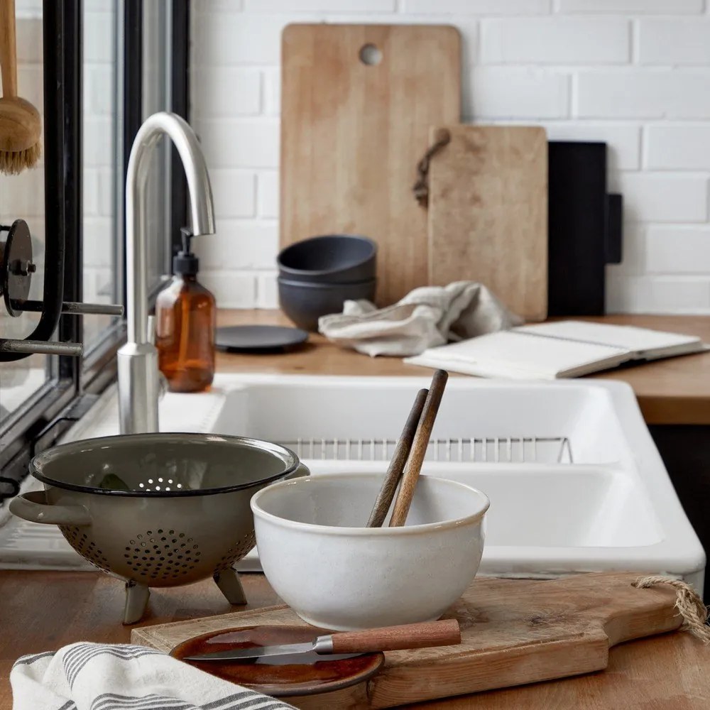 Biela kameninová misa Costa Nova Roda, ⌀ 19 cm