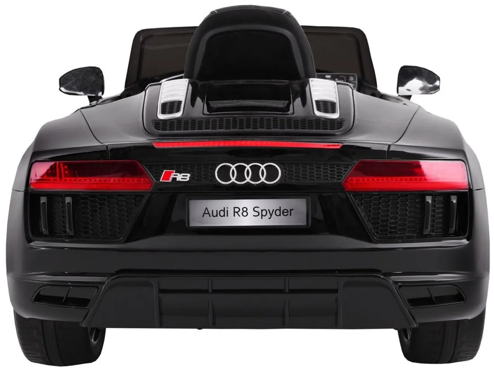 RAMIZ ELEKTRICKÉ AUTÍČKO AUDI R8 SPYDER RS EVA - LAKOVANÉ - ČIERNE - 2022