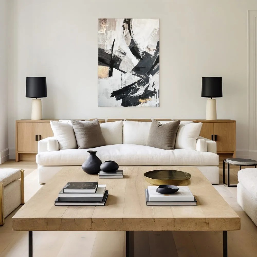 Obraz s ručne maľovanými prvkami 70x100 cm Ash – Styler