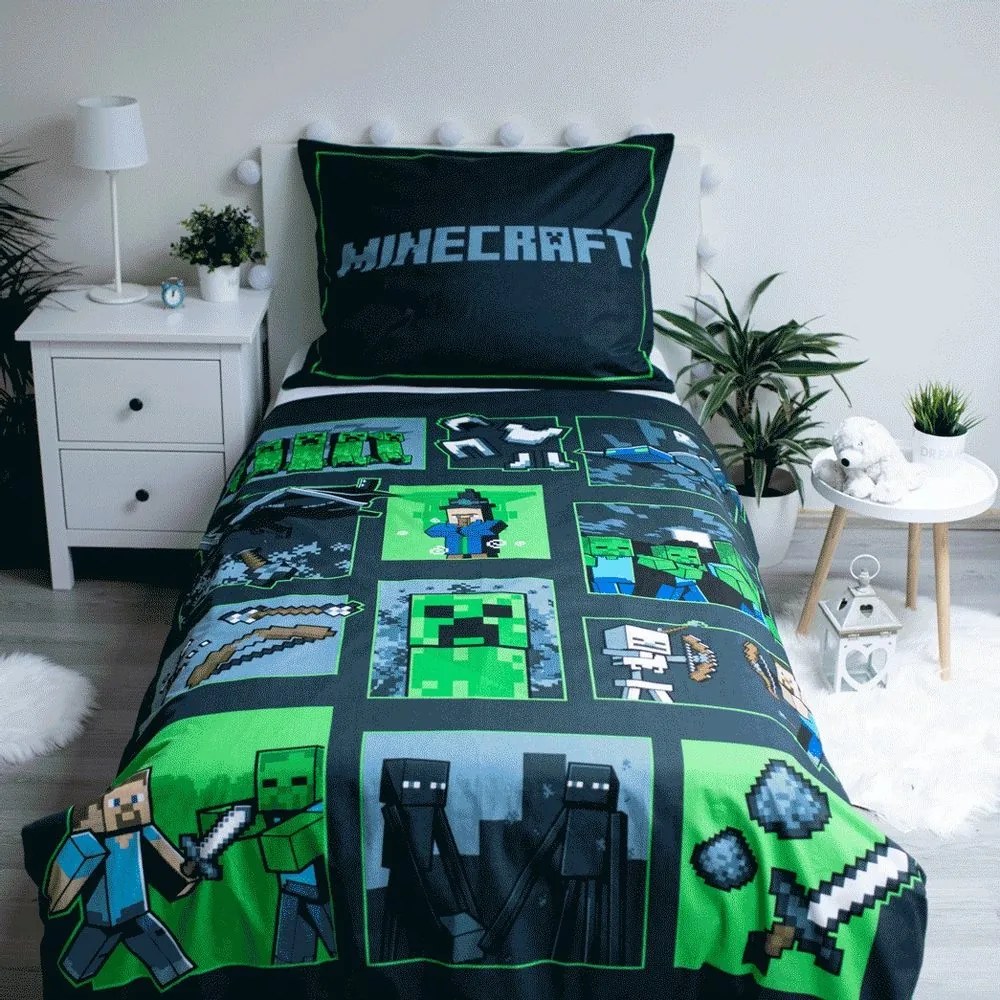 Jerry Fabrics Obliečky Minecraft - We got this | 140 x 200 cm / 70 x 90 cm