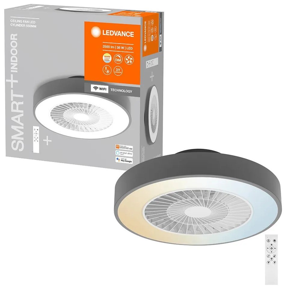 Ledvance -LED Stmievateľné svietidlo s ventilátorom SMART+ LED/38W/230V Wi-Fi + DO