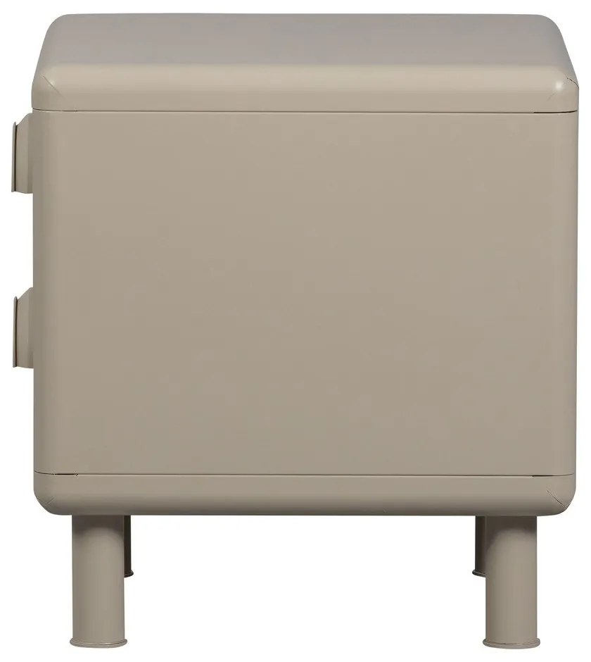 Béžový kovový nočný stolík Rune – WOOOD