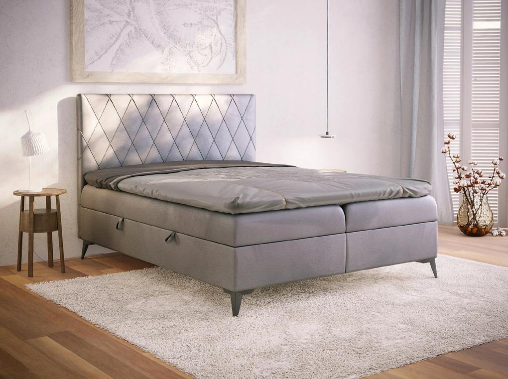 PROXIMA.store - Kontinentálna boxspring posteľ OLVERA - farba na mieru - 120/140/160/180 Veľkosť postele: Pre matrac 180 x 200 cm