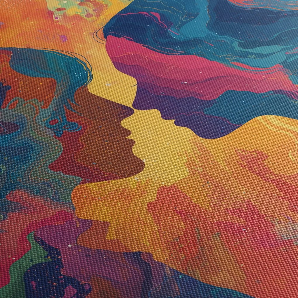 Obraz - Vesmírna láska (150x105 cm)