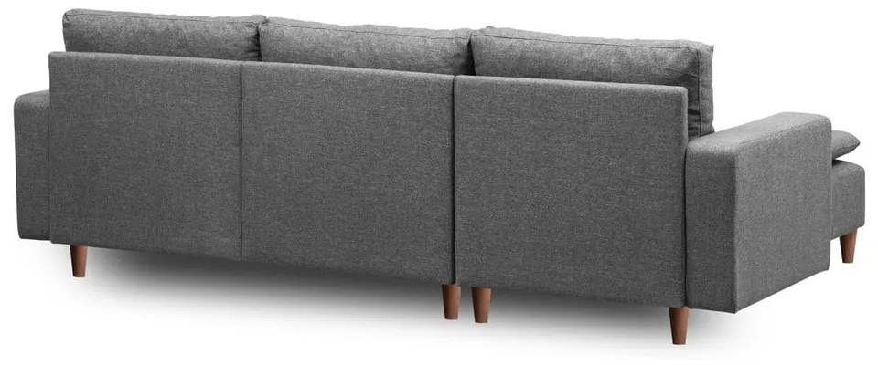 Sivá rohová pohovka (ľavý roh) Lungo – Balcab Home