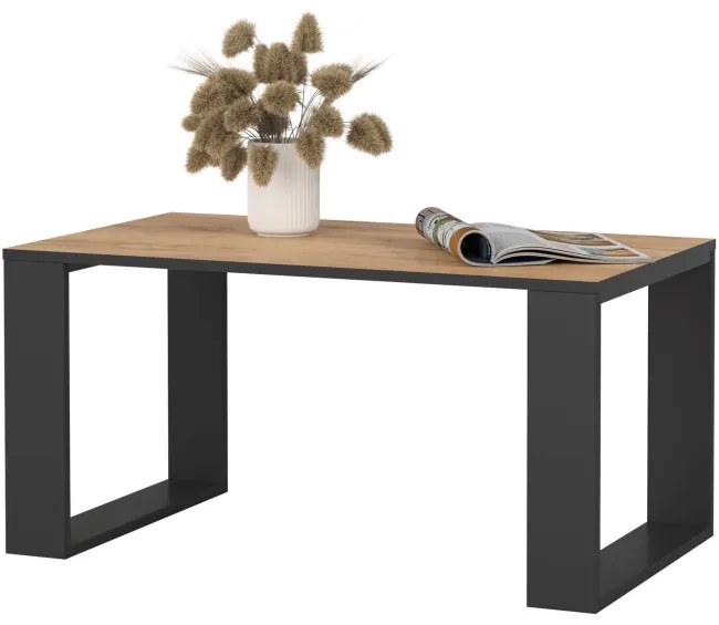 Konferenčný stolík NOX dub craft / čierny