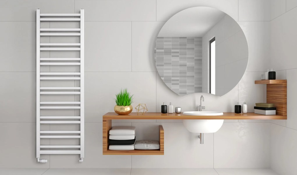 Regnis Retro, vykurovacie teleso 540x1280mm, 518W, čierna matná, RETRO128/50/D500/BLACK