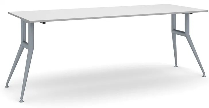 Rokovací kancelársky stôl WIDE, 200x80 cm, sivý