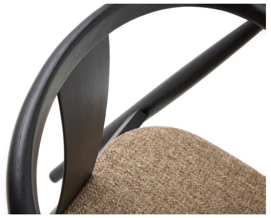 Čierna/béžová jedálenská stolička Relate – Unique Furniture