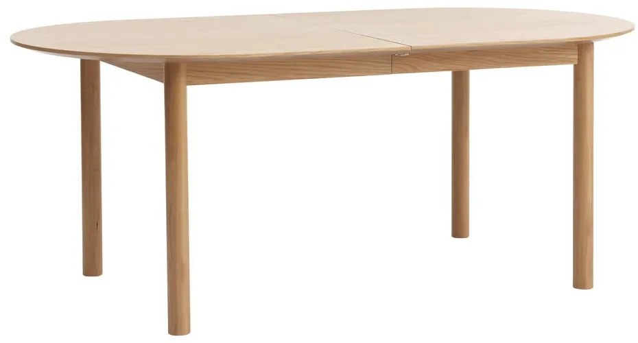 Rozkladací jedálenský stôl s doskou v dubovom dekore v prírodnej farbe 100x190 cm Gallina – Unique Furniture