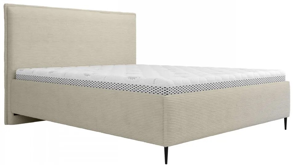 Čalúnená posteľ Alecias Corduroy, Dostupné poťahy: Poso 135, Rozmer postele: 160x200
