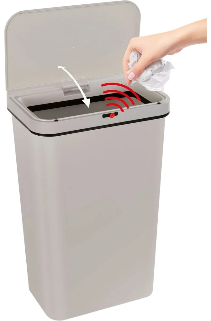 Lamart LT8109 Bezdotykový kôš Sensor 50 l, krémová