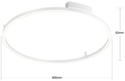 BRILAGI - stmievateľné LED svietidlo PORTOFINO LED/60W/230V, pr. 80 cm, biela + DO
