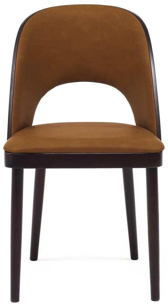 FAMEG Amada - A-1413 - jedálenská stolička Farba dreva: dub štandard, Čalúnenie: koža L2