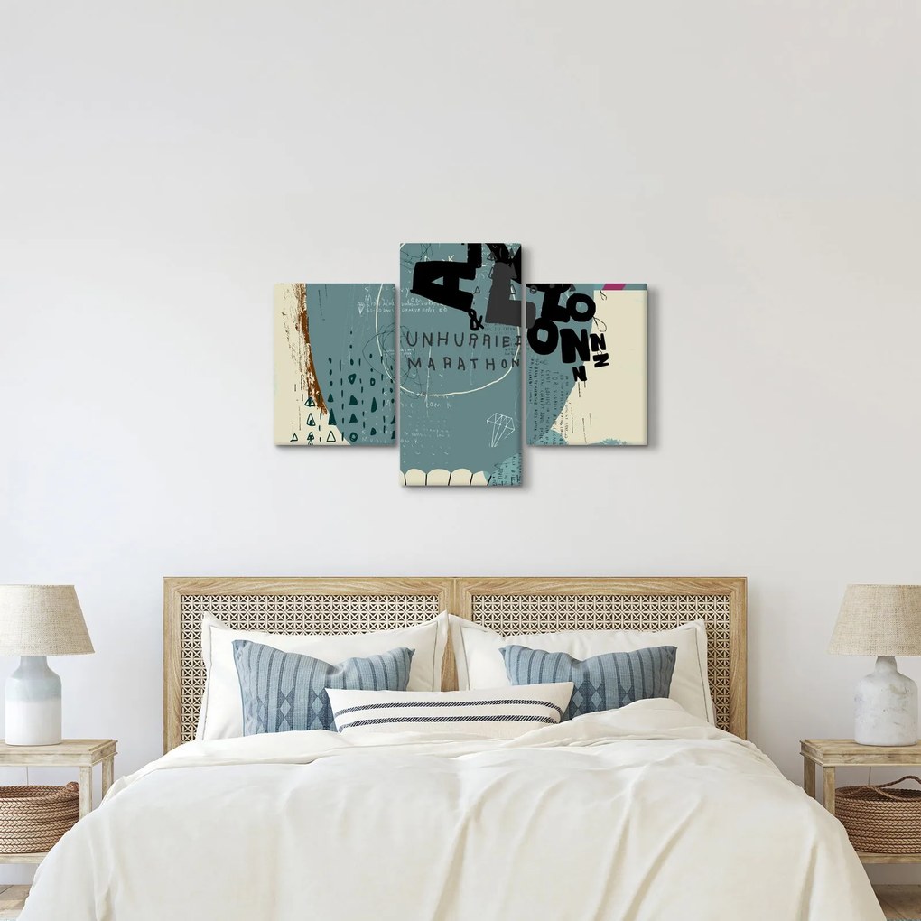 Obraz - Lietajúci balón s dúhou (90x60 cm)