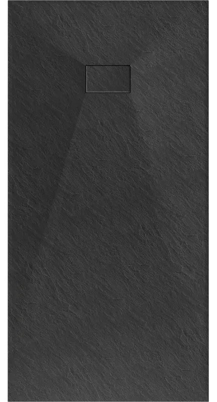 Mexen Hugo, SMC obdĺžniková sprchová vanička 180 x 90 cm, čierna matná, 42709018