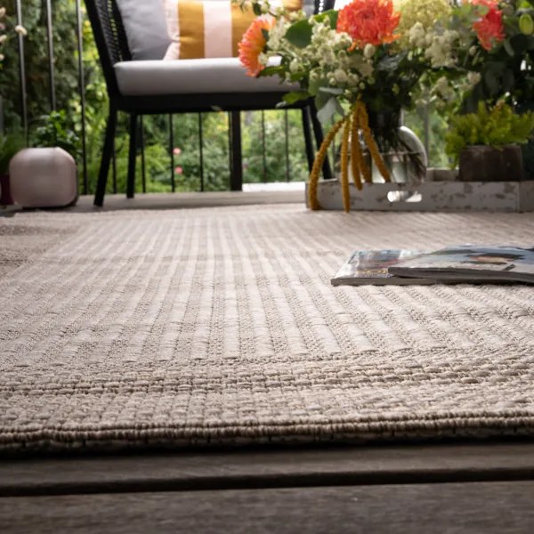 Obsession, Kusový koberec My Oslo 709 Taupe - na von aj na doma, 80x150, hnedá, chodba / predsieň