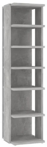 vidaXL Skrinky na topánky 2 ks betónové sivé 25x27x102 cm-