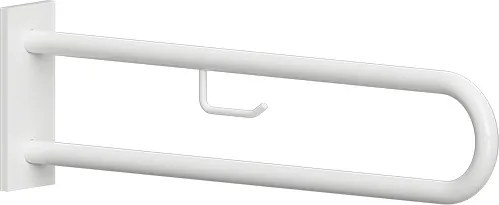 Bemeta Design HELP: Madlo, 813 mm, v tvare U, s držiakom TP, s krytkou, biela - 301807463