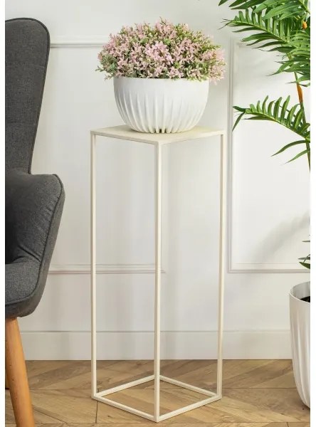 Stojan na kvety 70x24 cm krémová