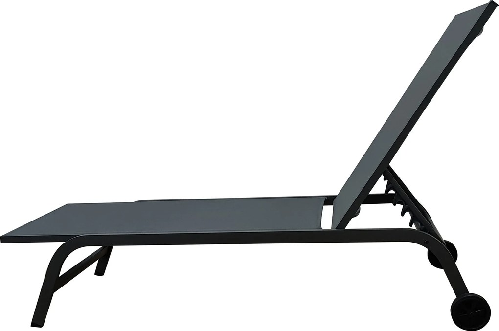 Záhradné ležadlo Houseland Breeze sivé