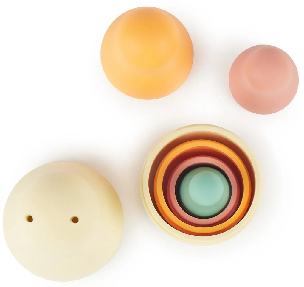 Bieco - Silikónová skladacia matrioška - Tropical Vibes