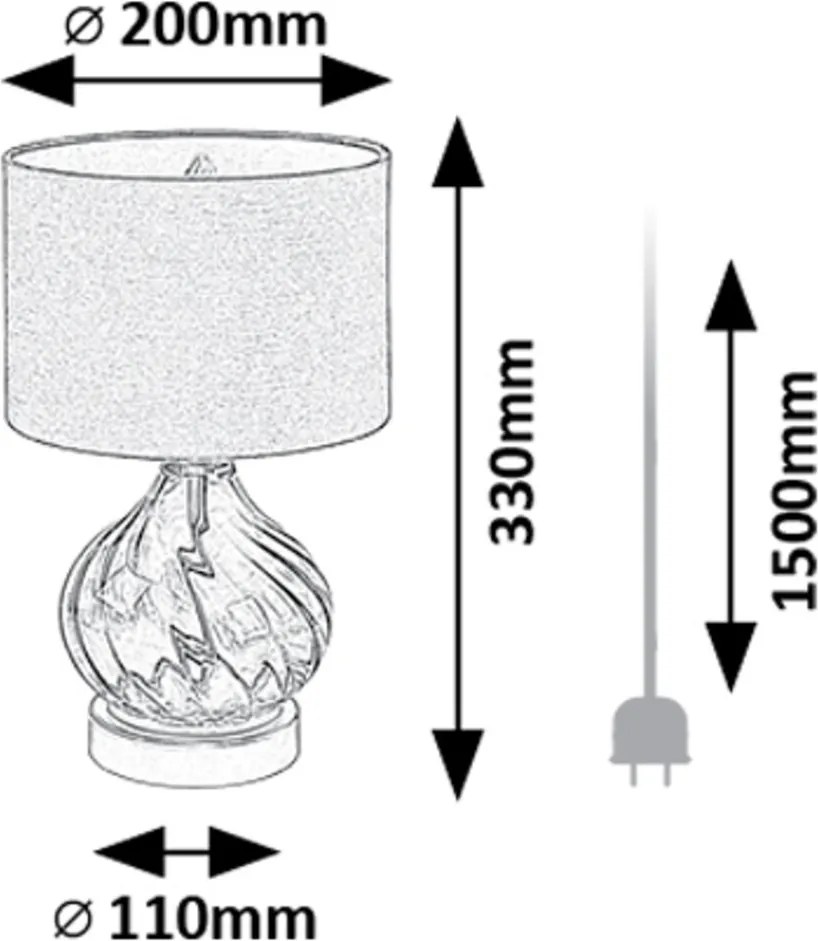 Rabalux PIRELO stolná lampa 74033