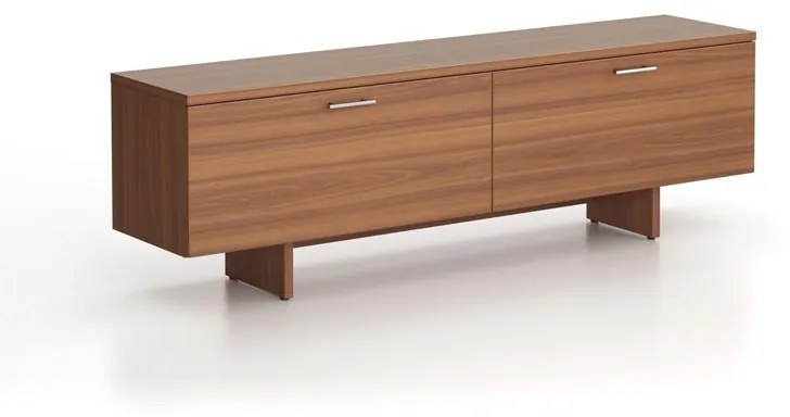Skrinka nízka SOLID, 1800 x 400 x 550 mm, orech
